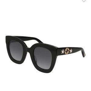 Gucci Authentic Star Black Sunglasses - worn one time